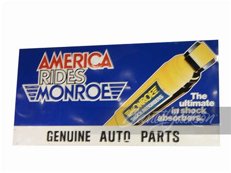 Large Monroe Shock Absorbers Tin Sign