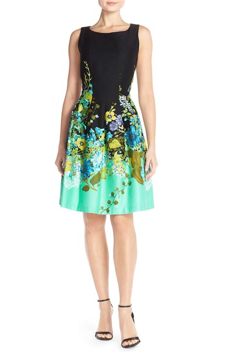 Chetta B Magic Floral Print Fit And Flare Dress Nordstrom