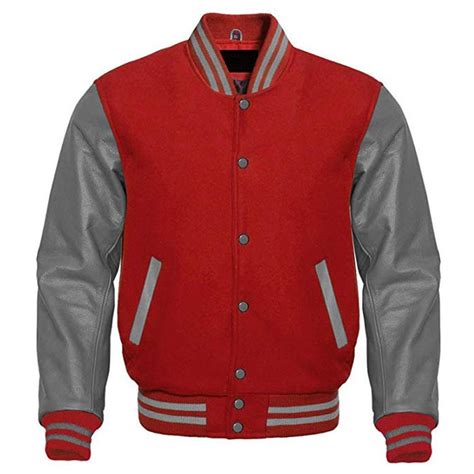 Red Varsity Jacket Men Varsity Jacket Men Varsity Jacket Leather