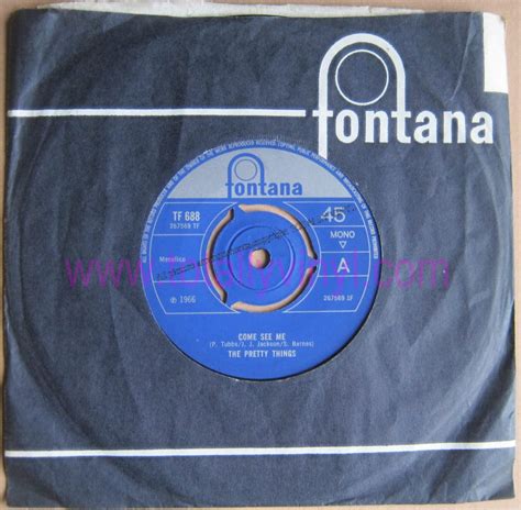 Totally Vinyl Records Pretty Things The Come See Me£ S D 7 Inch