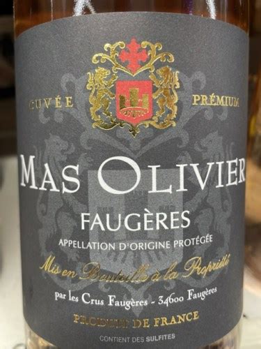 Mas Olivier Cuvée Premium Faugères Vivino Us