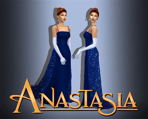 Anastasia Blue Gown 200 Followers T Sims 4 Sims 4 Dresses Sims