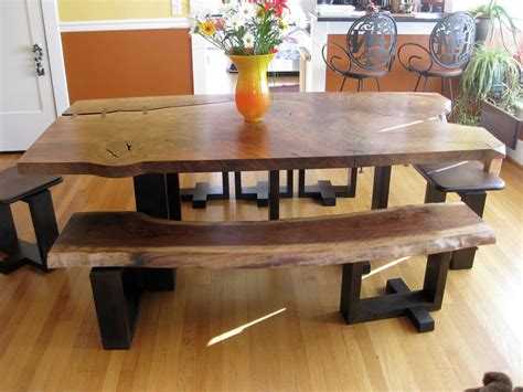 Farm table with bench farmhouse table benc hammer strength. Rustic Dining Room Furniture Bringing Cozy Nature ...
