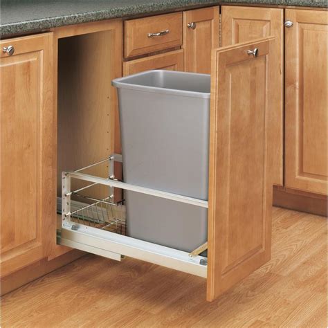10 best kitchen garbage cabinets of april 2021. Rev-A-Shelf 50-Quart Plastic Soft Close Pull Out Trash Can ...
