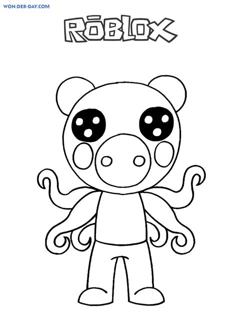 Roblox Piggy Soldier Coloring Pages