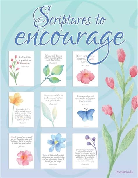 Just print the following free printable on cardstock, cut out, and. Scripture to Encourage You - Free Printable Printable ...