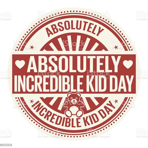 Absolutely Incredible Kid Day Stock Illustration Download Image Now