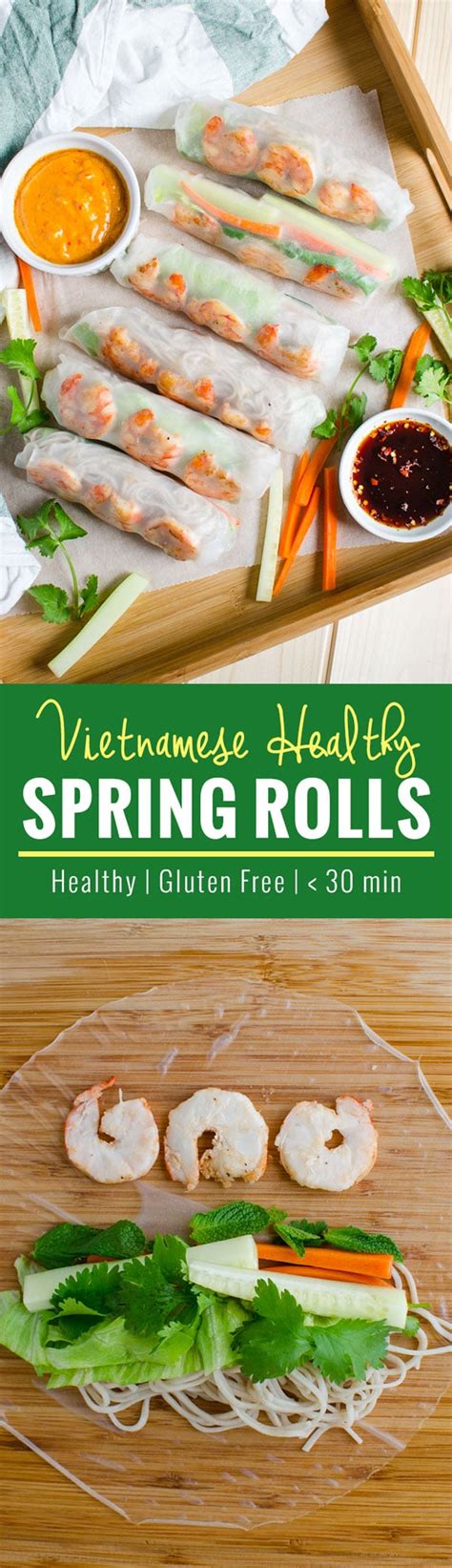 Vietnamese Healthy Spring Rolls Watch What U Eat