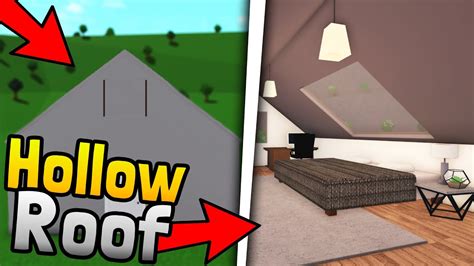 How To Build A Hollow Roof In Bloxburg Youtube