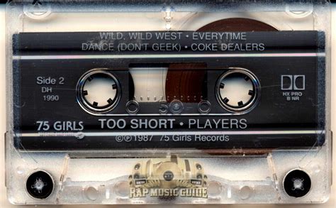 Too Short Players 4th Press Cassette Tape Rap Music Guide