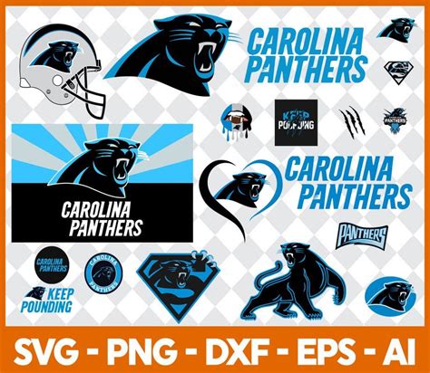 The Carolina Panther Sticker Sheet Is Shown