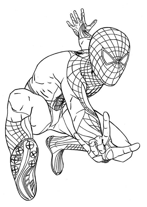 Download or print this amazing coloring page: Spiderman Coloring Pages Download | Free Coloring Sheets