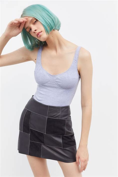 Uo Seamed Bustier Tank Top Urban Outfitters