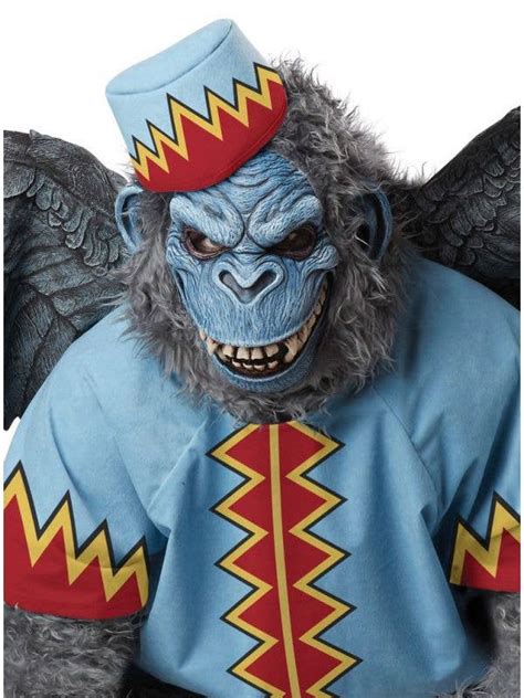 Grey Wizard Of Oz Monkey Costume Adults Evil Winged Monkey Outfit