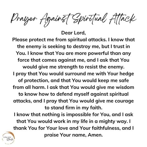 20 Warfare Prayer Points With Scriptures Pdf Coffee With Starla