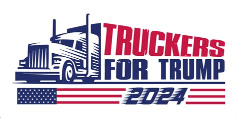 Truckers For Trump 2024 Bumper Sticker