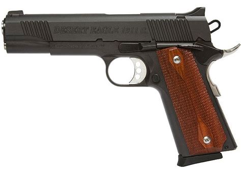 Magnum Research Mr1911 45 Acp Pistol Black Finish Wood Grips