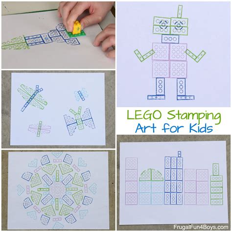 Lego Stamping Its Art With Bricks Frugal Fun For Boys And Girls