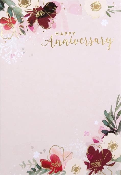 Hallmark Anniversary Card Classic Floral Design