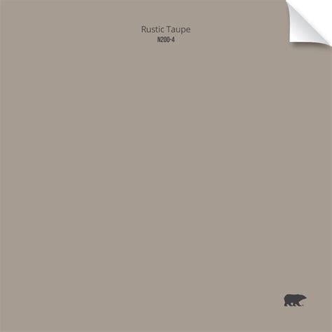 The word derives from the french noun taupe meaning mole. BEHR 6-1/2 in. x 6-1/2 in. #N200-4 Rustic Taupe Matte ...