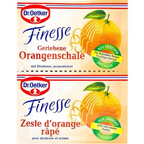 Dr Oetker Orangenschale Grated Orange Peel For Traditional Euro Baking