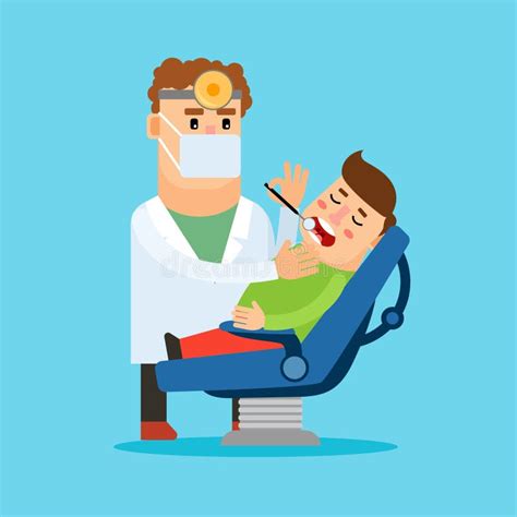 Dentista Y Paciente Ilustración Del Vector Ilustración De Boca 83467117