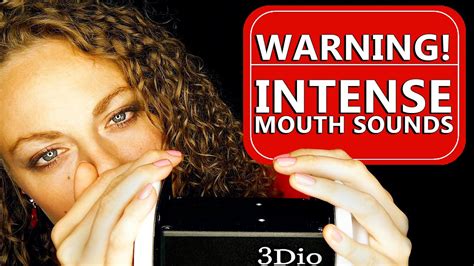Warning Intense Wet Mouth Sounds ASMR Ear Massage Binaural Ear To