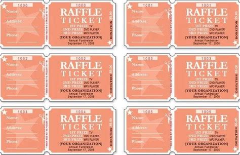 how to create the perfect raffle ticket templates for your event in 2023 free sample example