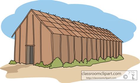 A simple quilt square is a great way to teach sewing as you can stitch all. Native American Indian Clipart - native_american_longhouse ...