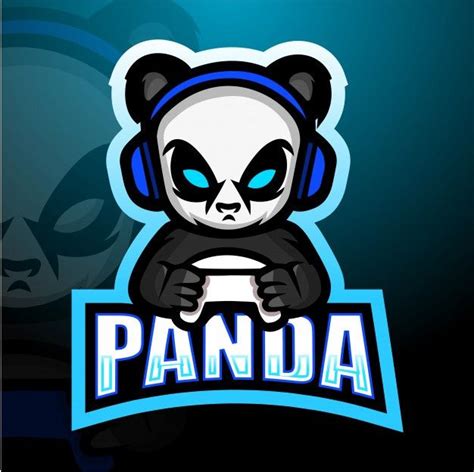 Gamer Panda Esport Mascot Illustration P Premium Vector Freepik