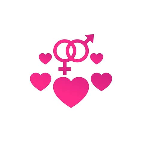 premium vector sex icon and hearts vector