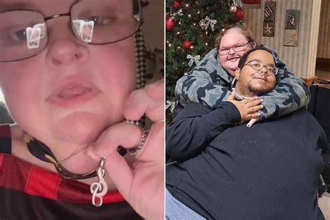“1000 Lb Sisters ”tammy Slaton Wears Necklace Containing Late Husband’s Ashes Gets