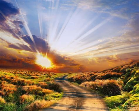 Download Beautiful Sun Rays Wallpaper