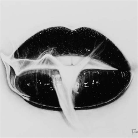 Smoke Lips Art Print By Roman0701 Lip Drawing Lips Art Print Lip Art
