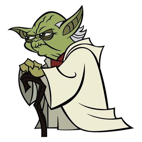 Star Wars Cartoon Yoda Sticker Sticker Mania