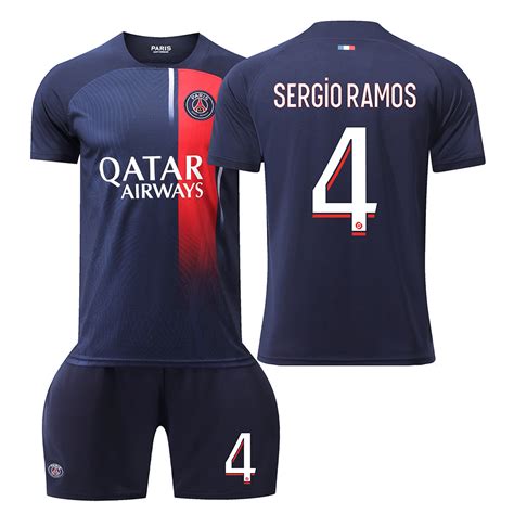 Makecool Kids 22 Paris Saint Germain 2023 2024 Sergio Ramos No 4