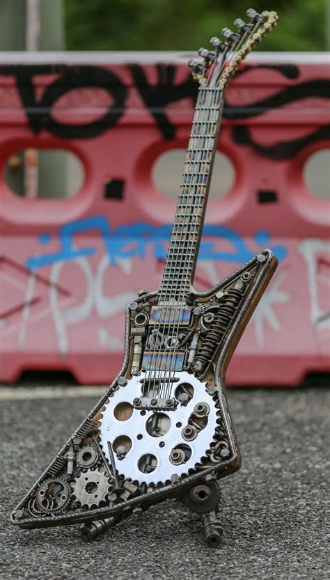 Guitar Art Metal Guitars Heavy Metal Welded Guitars Lemmy Dimebag