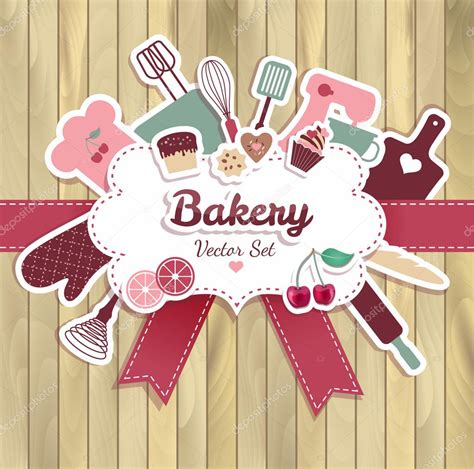 Muy divertido y entretenido, con mucha. Bakery and sweets border — Stock Vector © olgamilagros ...