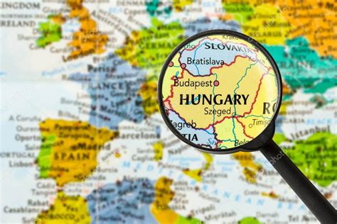 Mapa Online De Hungría Fotografía De Stock © Lostation 110466722