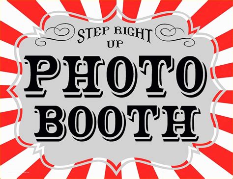 Free Printable Photo Booth Sign Template Of Carnival Games And