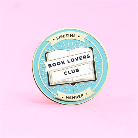 Book Lovers Club Pin Book Pins Book Lovers Pin And Patches