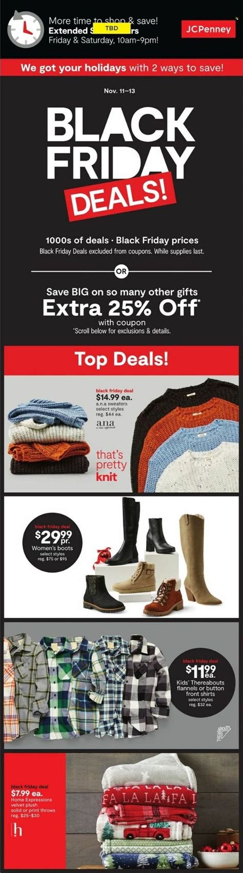 Jcpenney Weekly Ad Flyer Specials November 11 To November 13 2022