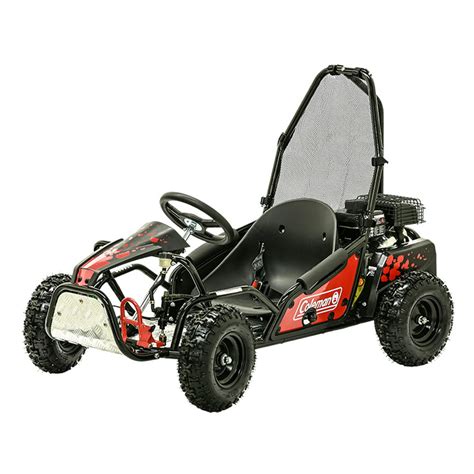 Coleman Powersports 100cc Gas Powered Go Kart Red And Black Walmart