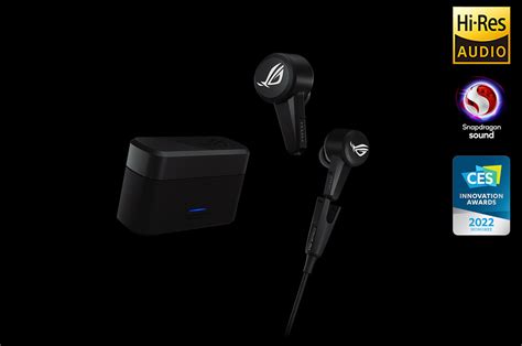 Asus Rog Cetra True Wireless Pro Earbuds Turn Into Wired Buds For