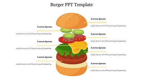 Luscious Burger Ppt Template Design Presentation