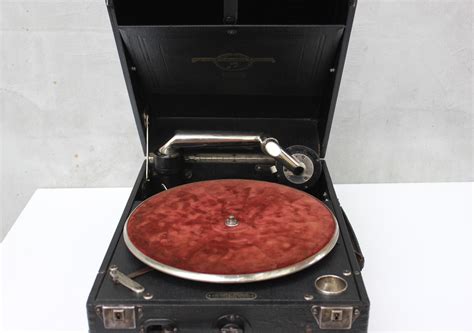 Working Columbia 201 Gramophone With Crank Phonograph Portable Record