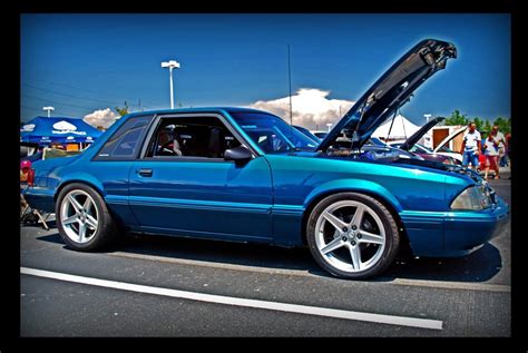 Blue Foxbody Mustang Notch Saleen Wheels Fox Body Mustang Notchback