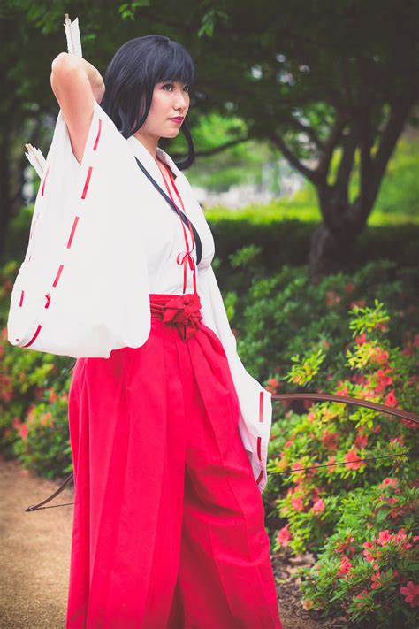 Priestess Kikyo Shoots Arrow Inuyasha Cosplay By Firecloak On Deviantart