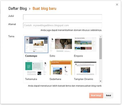 Cara Membuat Blog Di Blogger Tech