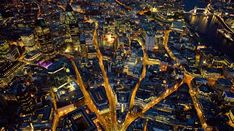 Wallpaper London Cityscape Night Road Skyline Skyscraper